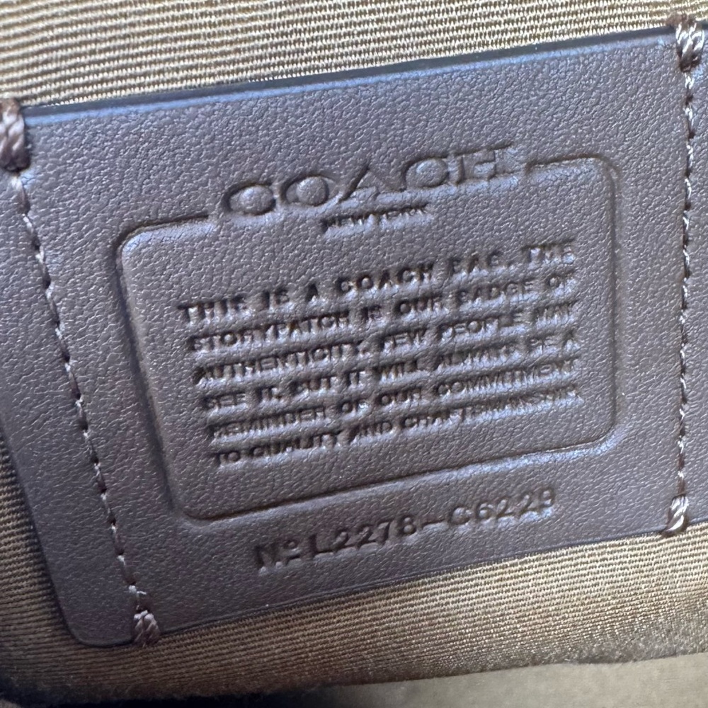 Coach Kasey Satchel Shoulder Bag with Adjustable Strap, in sage green. - Picture 4 of 6